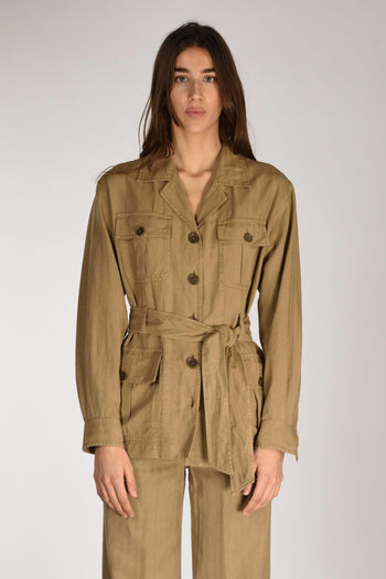 Giacca Sahariana Beige Scuro Donna - 2