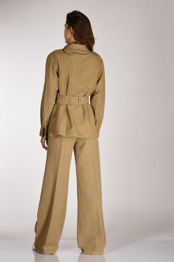Giacca Sahariana Beige Scuro Donna - 5