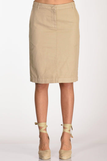 Gonna Tubino Beige Donna - 3