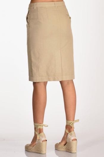 Gonna Tubino Beige Donna - 6