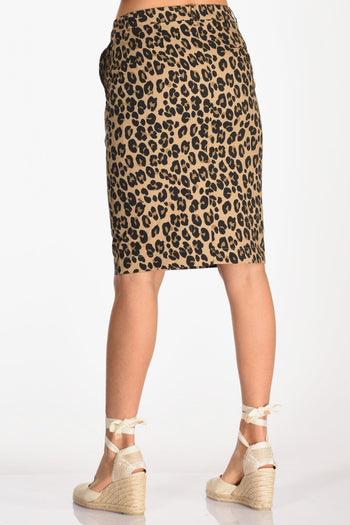 Gonna Stampata Beige/nero Donna - 6