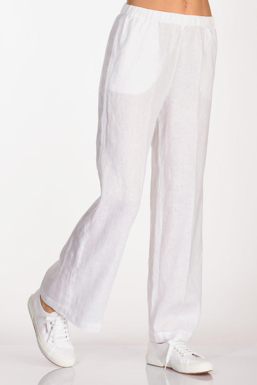 Pantalone Elastico Bianco Donna