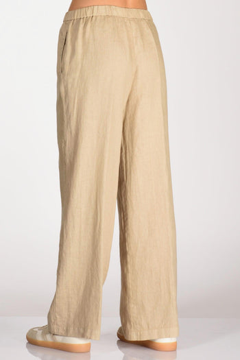 Pantalone Elastico Beige Donna - 5