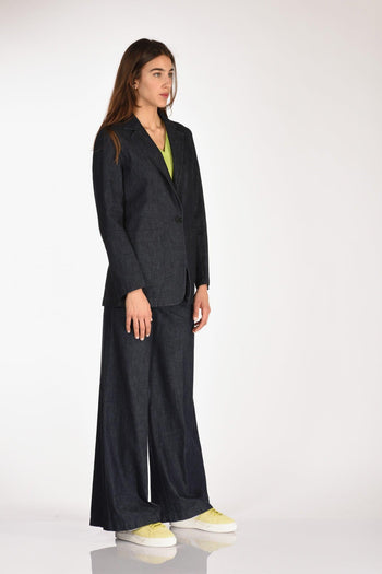 Blazer Denim Blu Donna - 4