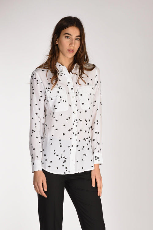 Camicia Tasche Bianco/nero Donna