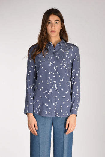 Camicia Tasche Azzurro/bianco Donna - 2