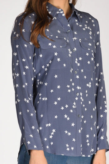 Camicia Tasche Azzurro/bianco Donna - 3