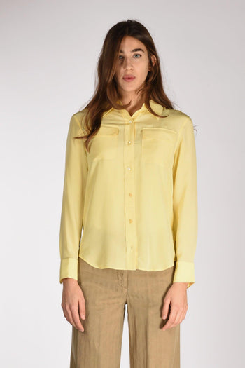 Camicia Tasche Giallo Donna - 2