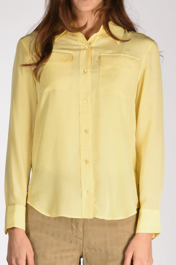 Camicia Tasche Giallo Donna - 3