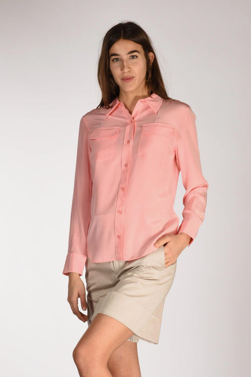 Camicia Tasche Rosa Donna