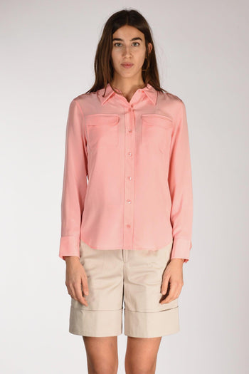 Camicia Tasche Rosa Donna - 2
