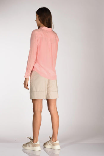 Camicia Tasche Rosa Donna - 5