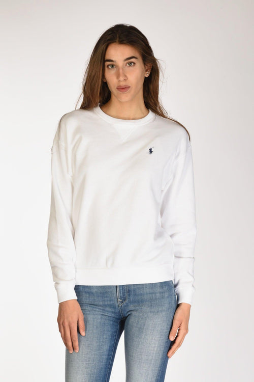 Felpa Giro. Bianco Donna