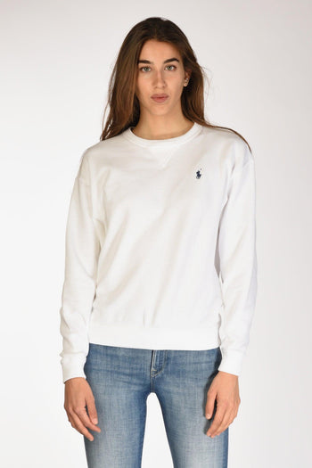 Felpa Giro. Bianco Donna - 2