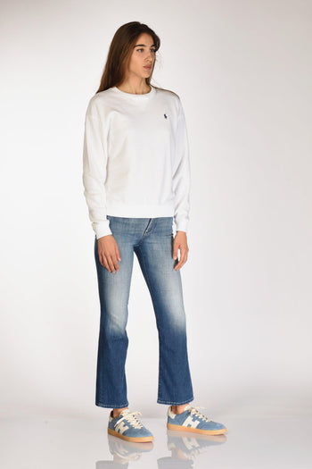 Felpa Giro. Bianco Donna - 4