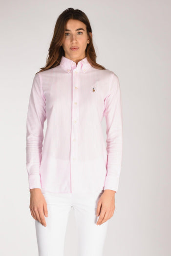 Camicia Colletto Rosa/bianco Donna - 2