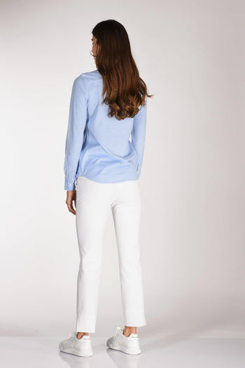 Camicia Colletto Azzurro Donna - 5