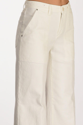 Jeans Fiordaliso Bianco Naturale Donna - 4