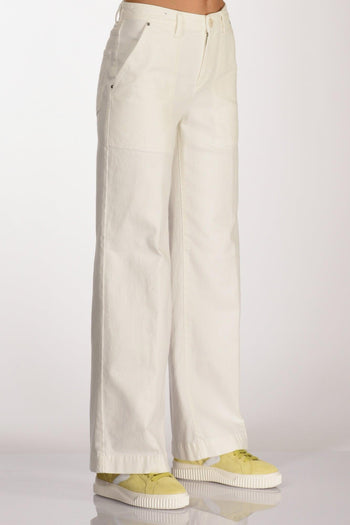 Jeans Fiordaliso Bianco Naturale Donna - 5