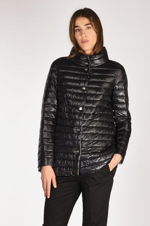 Piumino Reversibil Nero/grigio Donna