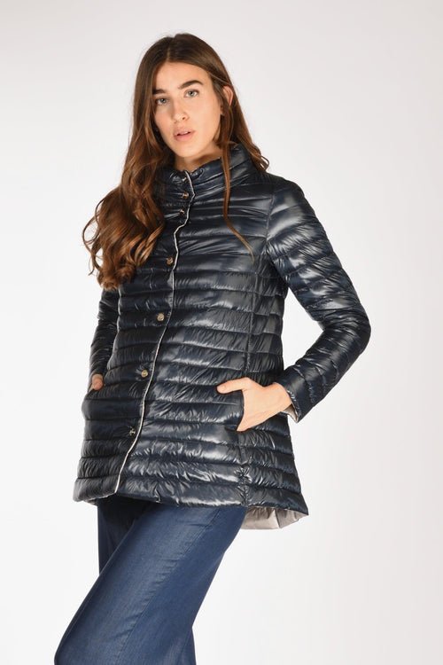 Piumino Reversibil Blu/beige Donna