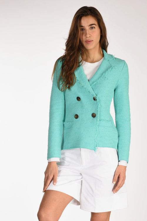 Giacca Maglia Azzurro Donna