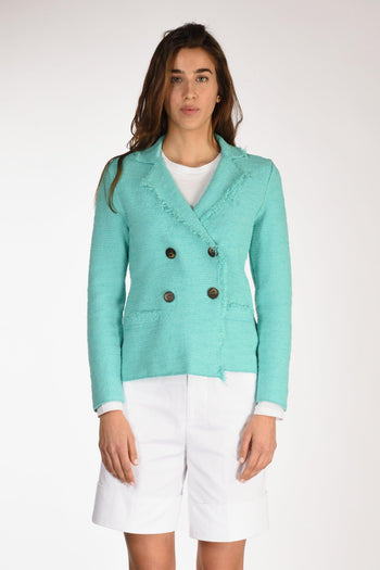 Giacca Maglia Azzurro Donna - 2