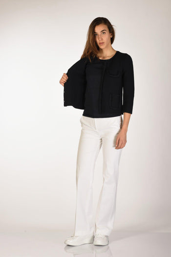 Giacca Di Maglia Blu Donna - 6