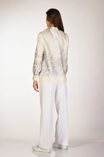 Camicia Stampa Bianco/grigio Donna - 5