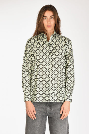 Camicia Stampa Verde/nero Donna - 2