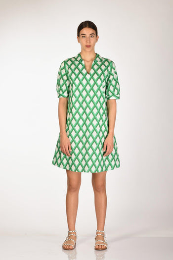 Abito Kita Verde/bianco Donna - 2