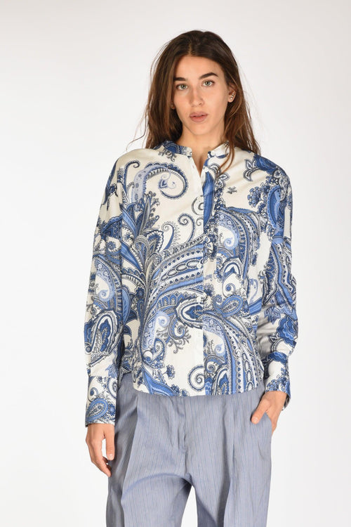 Camicia Lea Bianco/blu Donna