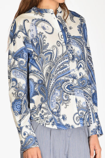 Camicia Lea Bianco/blu Donna - 3