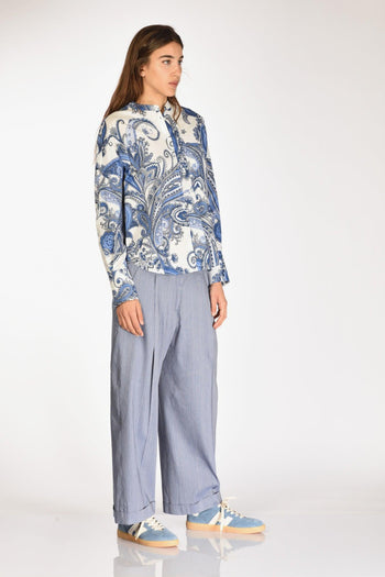 Camicia Lea Bianco/blu Donna - 4