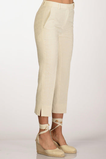 Slowear Pantalone Cherie Bianco Naturale Donna - 5