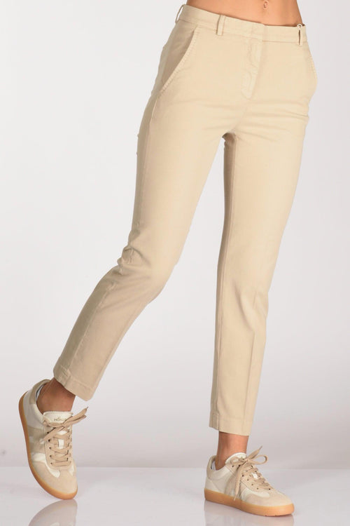 Slowear Pantalone Leyre Beige Scuro Donna
