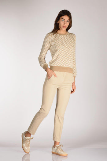 Slowear Pantalone Leyre Beige Scuro Donna - 2
