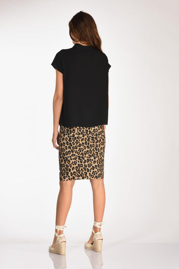 Camicia Crepe Nero Donna - 5