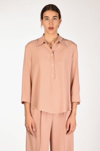 Camicia Crepe Rosa Antico Donna - 2