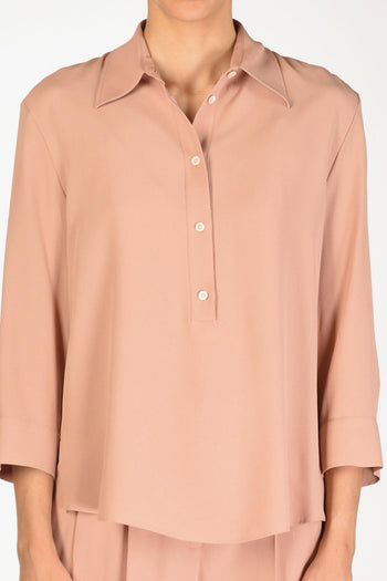 Camicia Crepe Rosa Antico Donna - 3