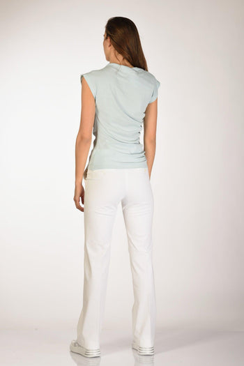 Maglia Top Azzurro Donna - 5