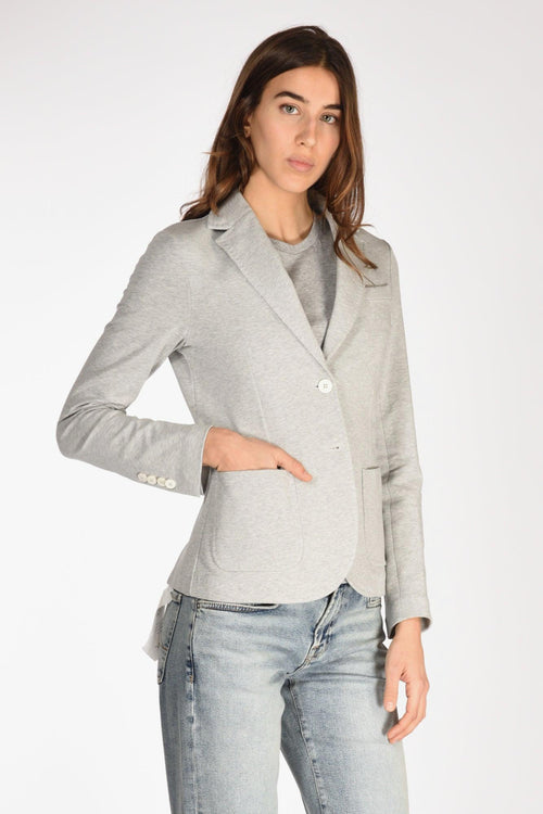 1901 Blazer Monopetto Grigio Melange Donna