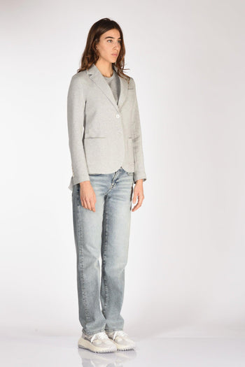 1901 Blazer Monopetto Grigio Melange Donna - 4