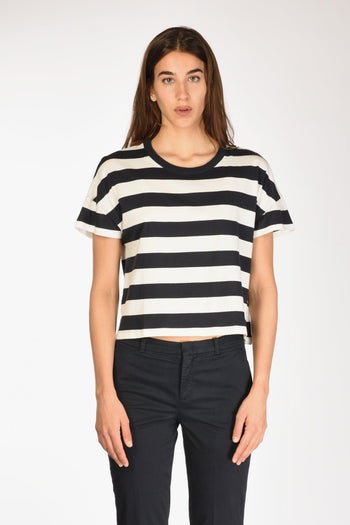 Paris Maglia Girocollo Bianco/blu Donna - 2