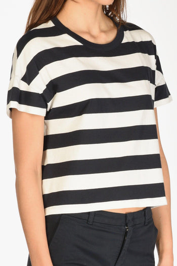 Paris Maglia Girocollo Bianco/blu Donna - 3