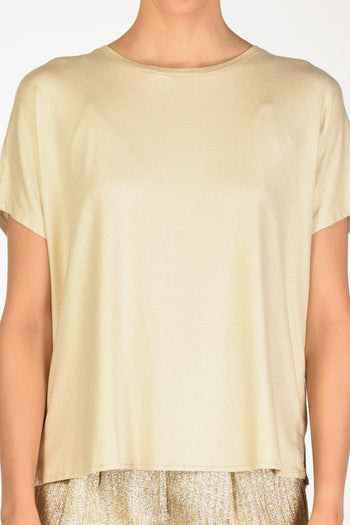 Paris Maglia Metalliz Oro Donna - 3