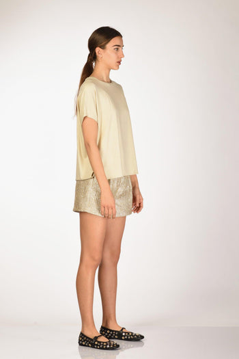 Paris Maglia Metalliz Oro Donna - 4