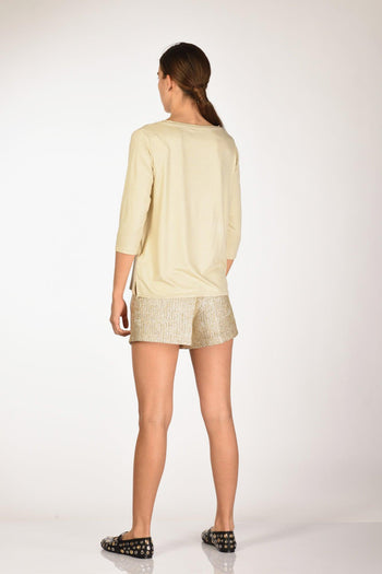 Paris Maglia Metalliz Oro Donna - 5