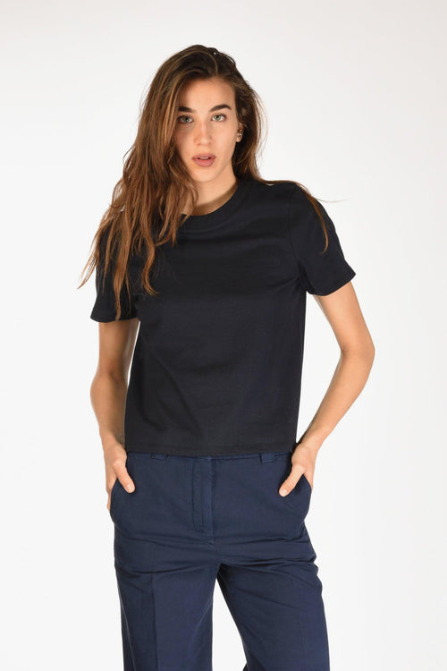 Paris Maglia Girocollo Blu Donna