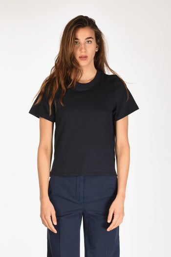 Paris Maglia Girocollo Blu Donna - 2